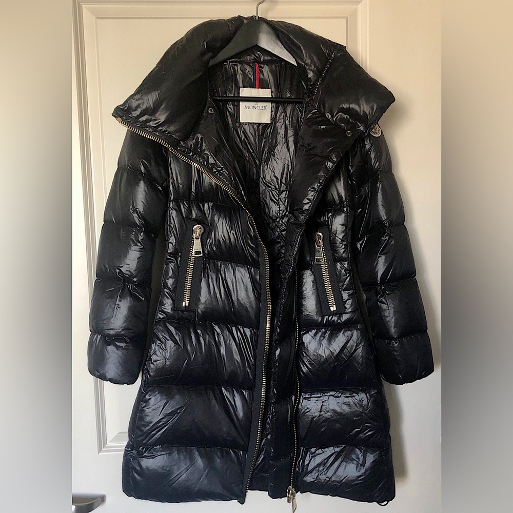 MONCLER “Joinville” Long Asymmetric Down Jacket